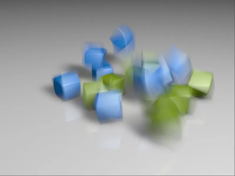 Nieuw in Release 13 - Bewegingsonscherpte met de fysische renderer.