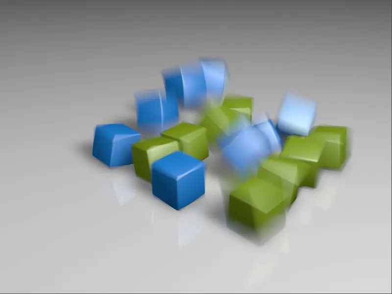 Nieuw in Release 13 - Bewegingsonscherpte met de fysieke renderengine.