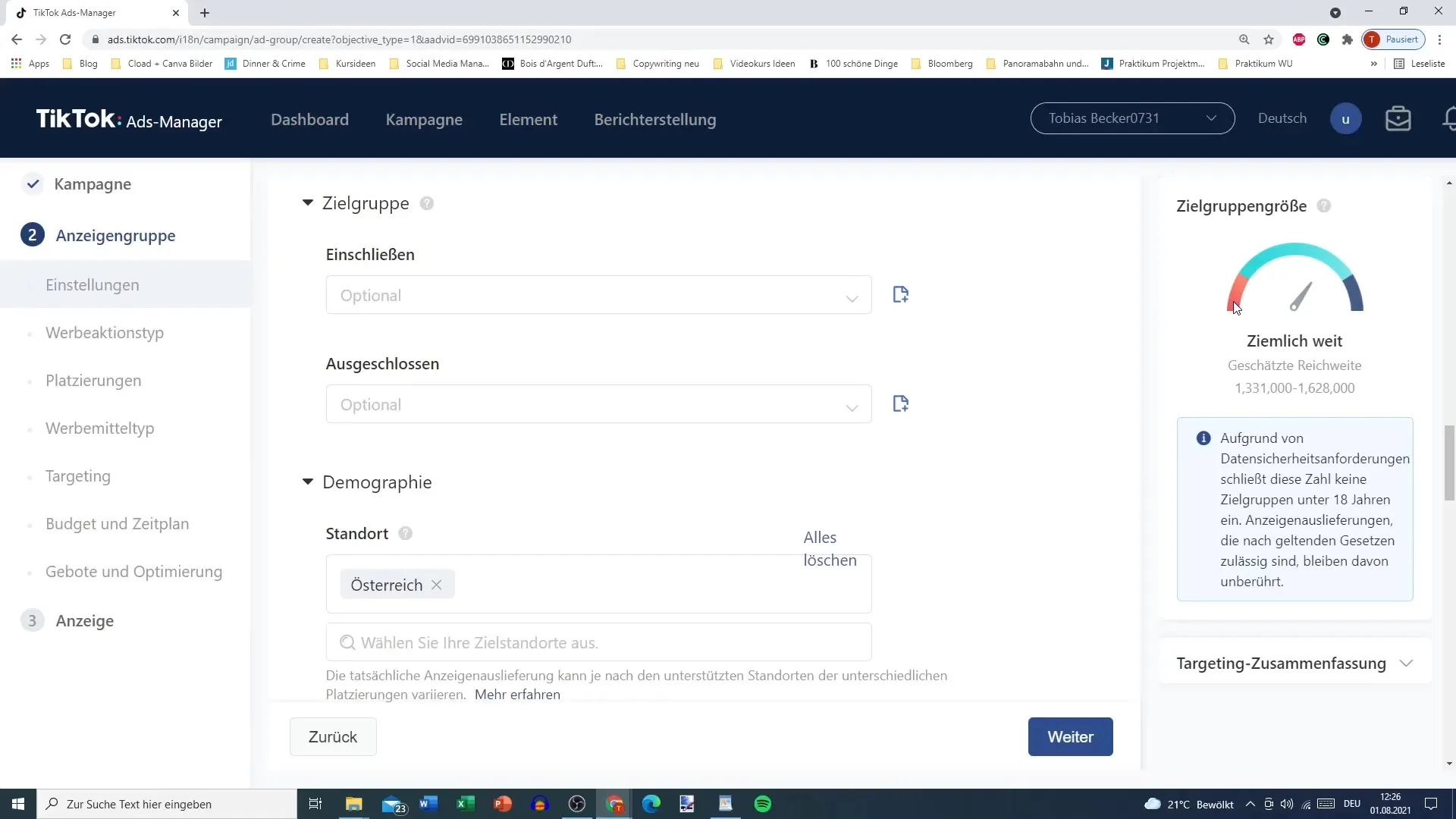 Efektívne zacielenie pre reklamy na TikToku v reklamnom manažéri