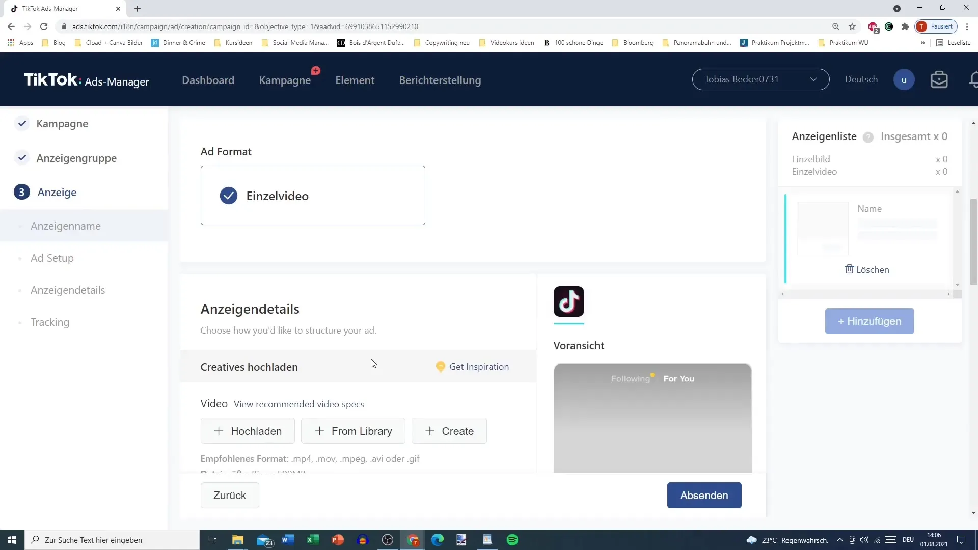 Vytvorenie reklamy videa na TikToke – krok za krokom