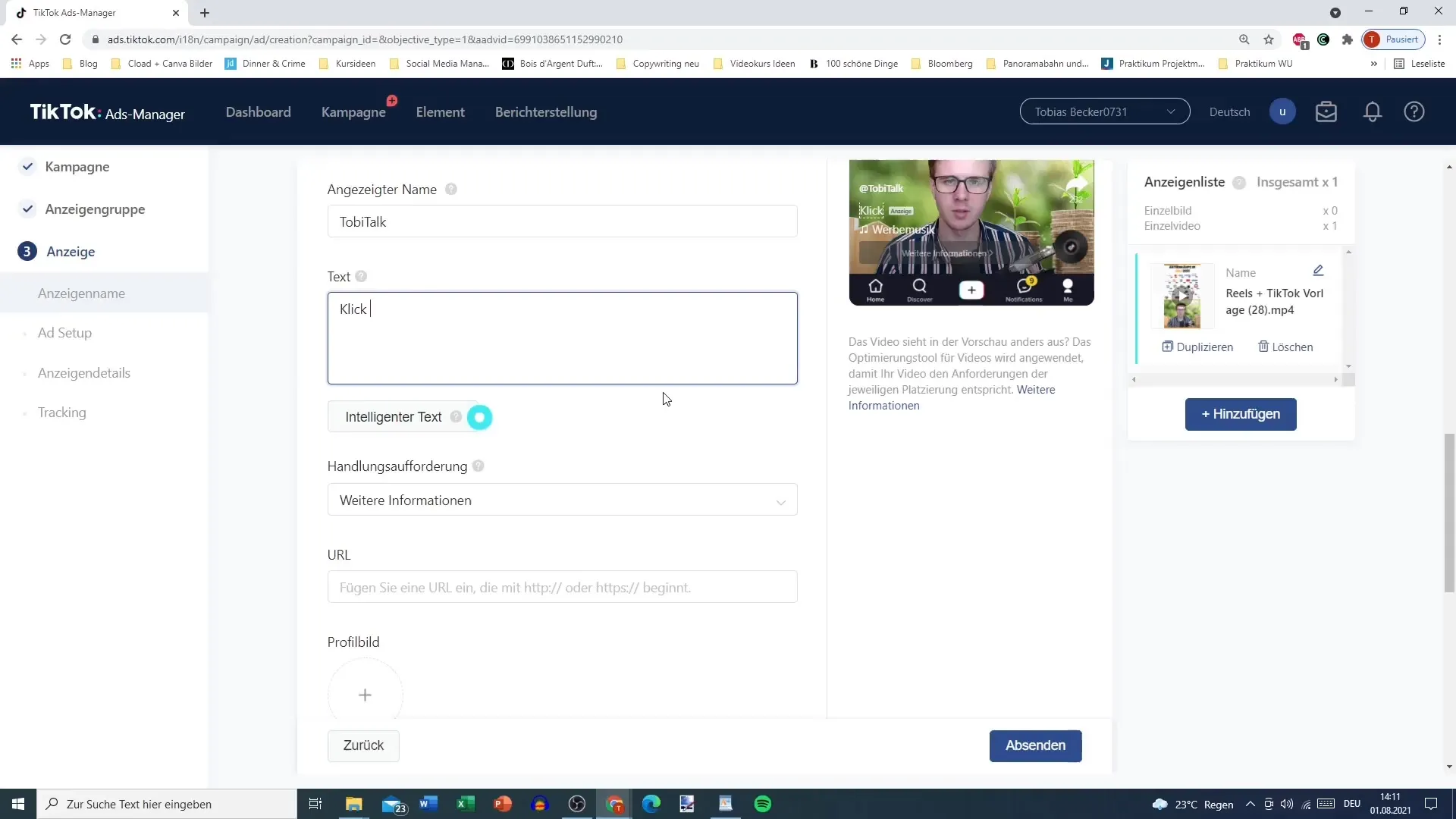 Vytvorenie reklamného videa na TikToku - krok za krokom