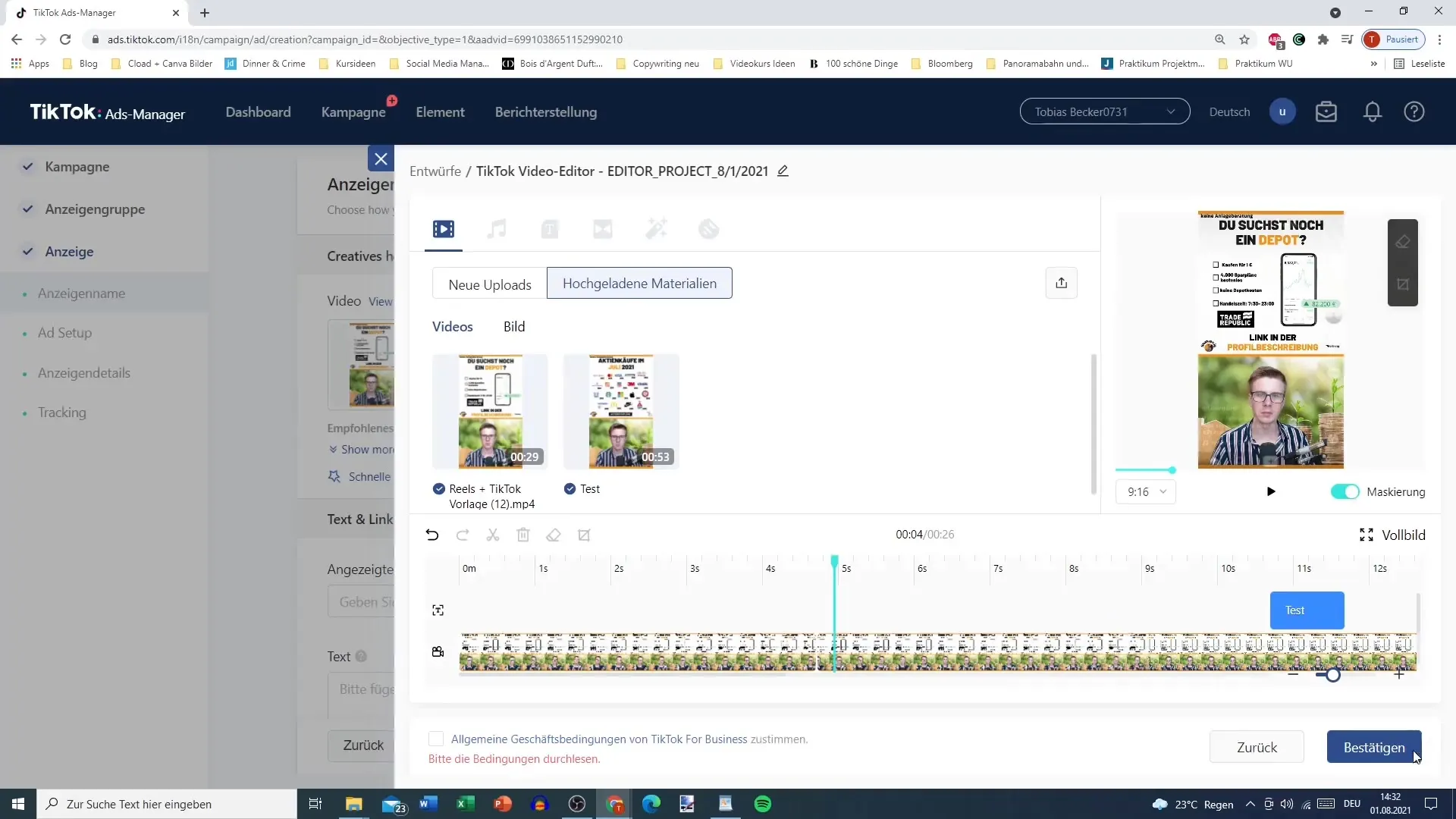 Optimálne využitie Video-Editora na TikToku v Manažéri reklám