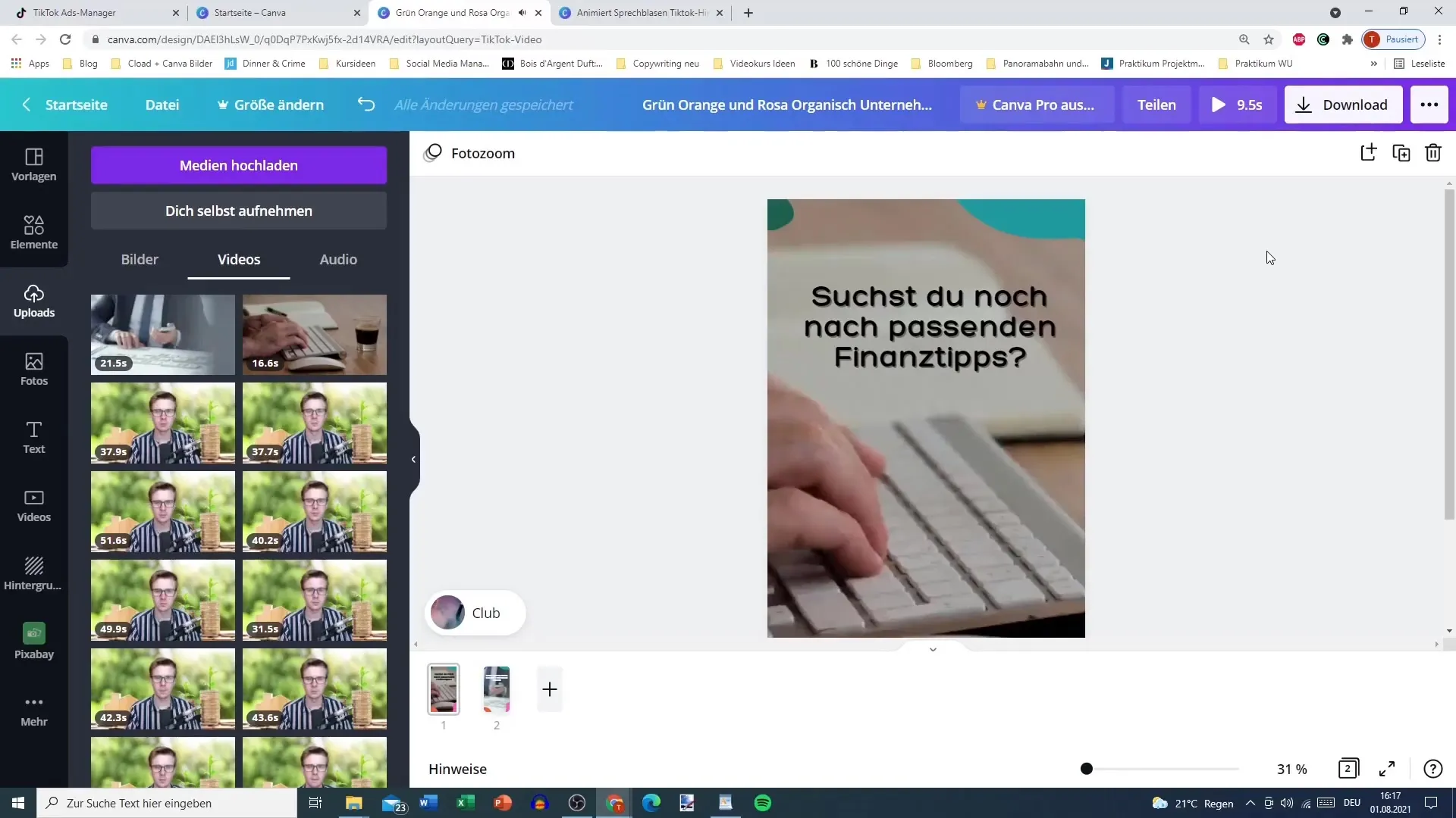 Vytvorte efektívne reklamy na TikToku s pomocou Canvy