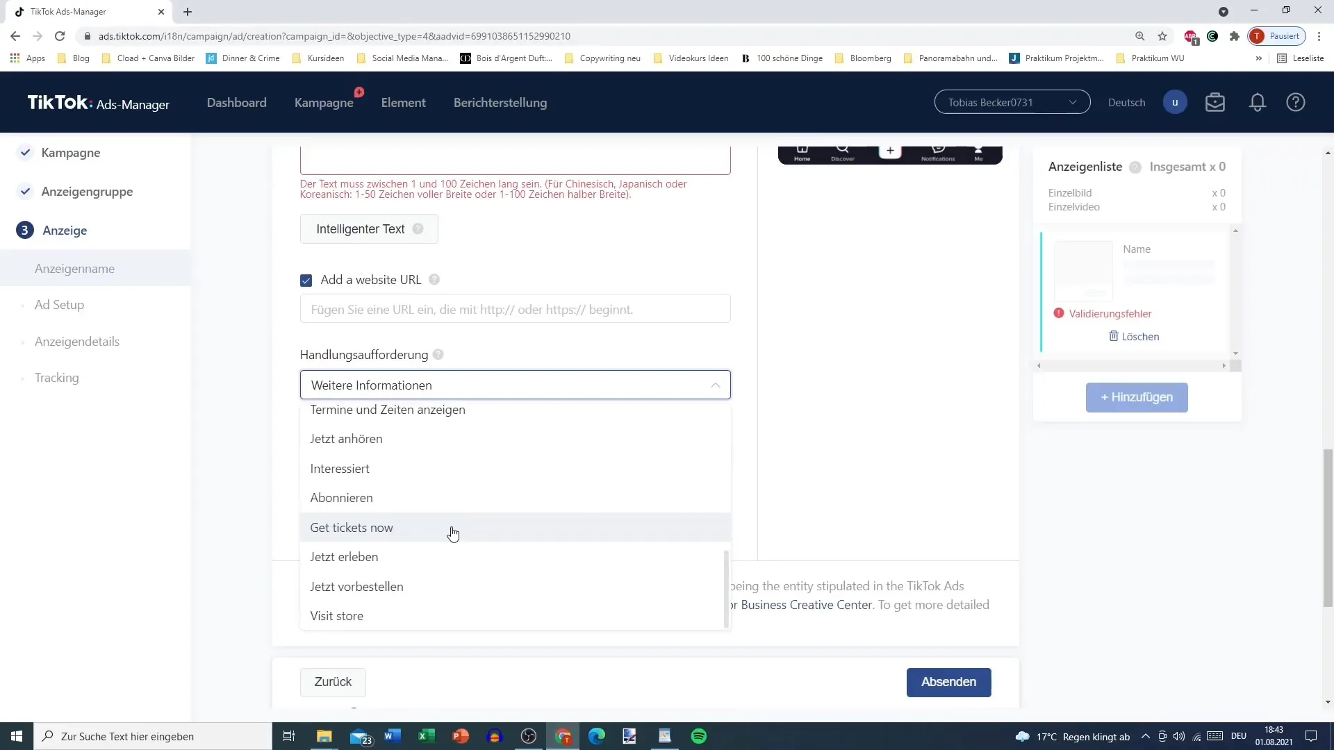 Vytvorte reklamu na videá pomocou manažéra reklám TikTok