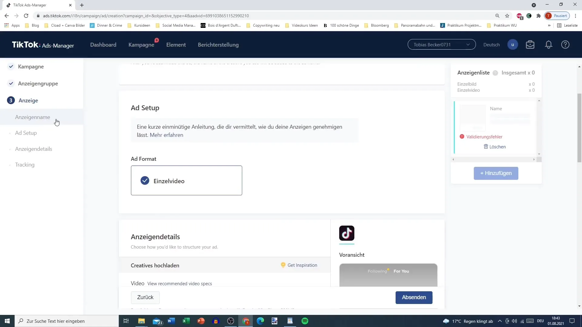 Vytvorenie videoreklamy pomocou manažéra reklám TikTok