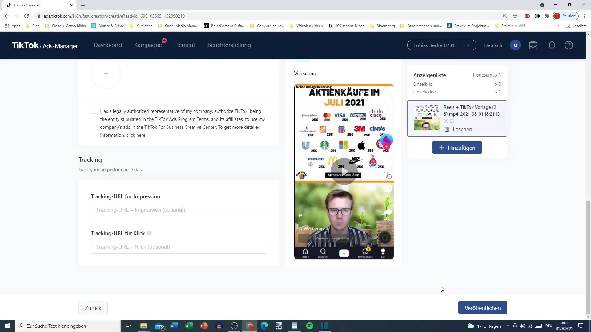 Rýchle vytvorenie TikTok reklám v jednoduchom režime