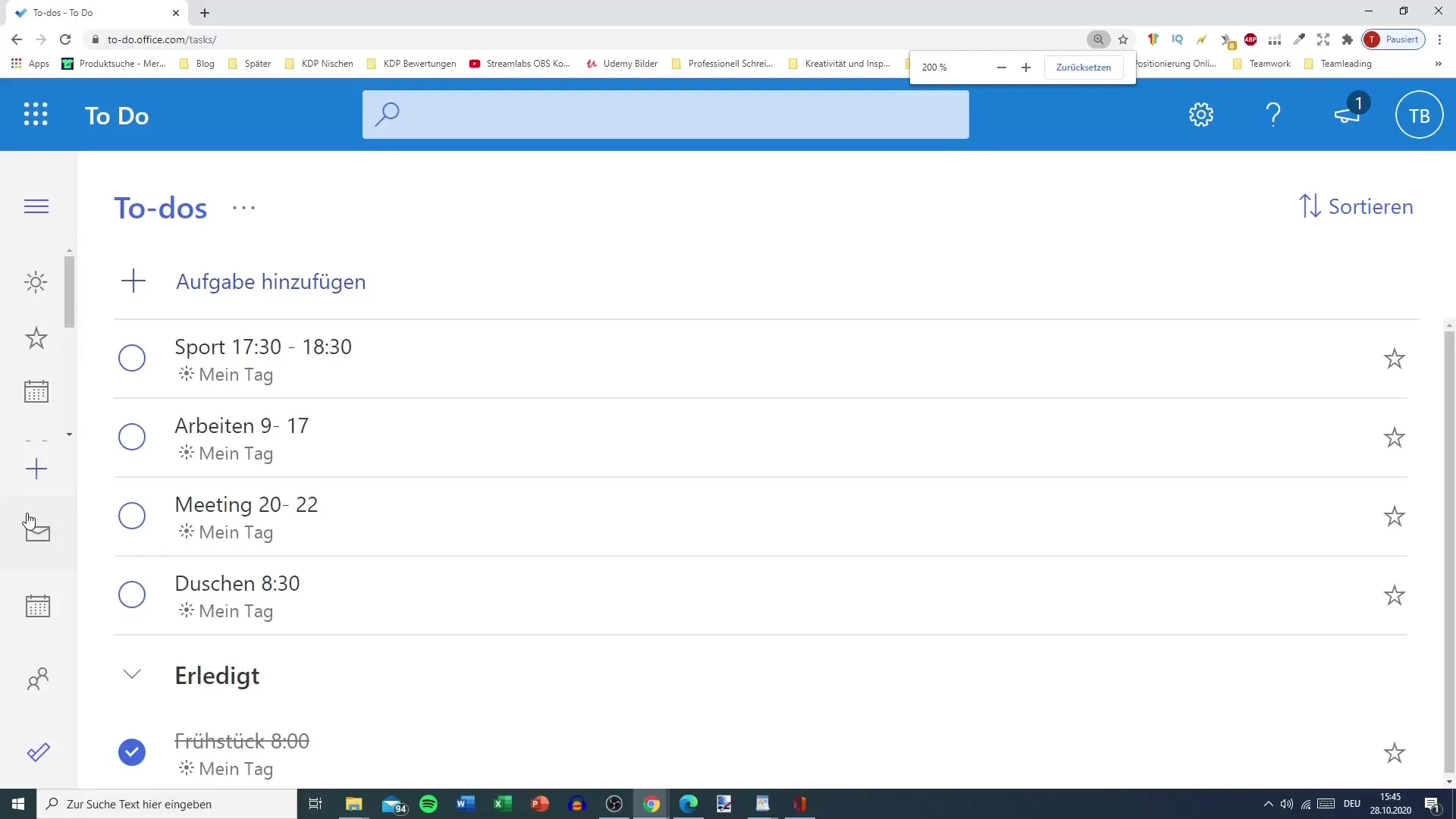 Professional list management in Microsoft To Do