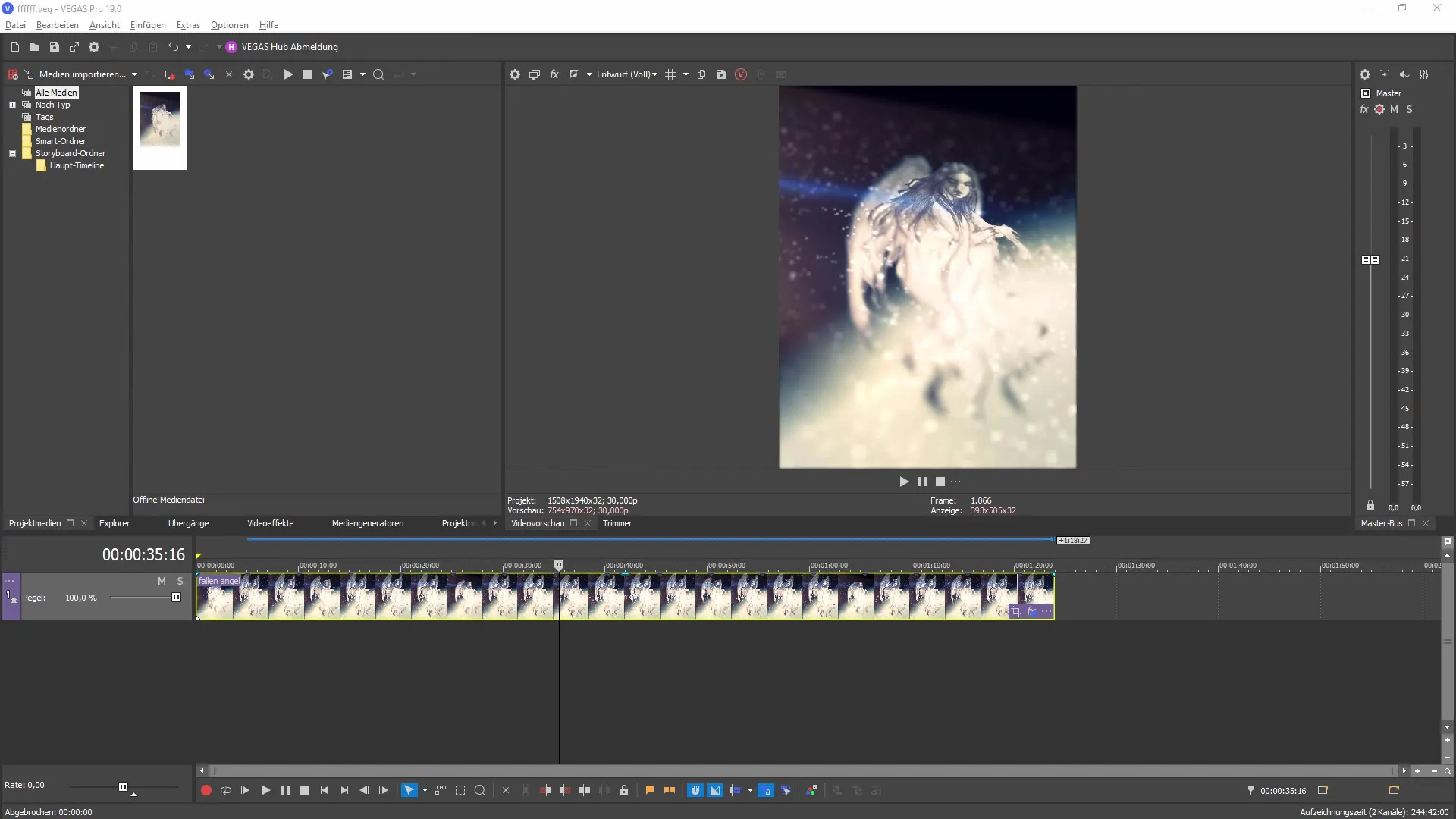 Nuevo panel de color grading en VEGAS Pro 19 - Vista general completa