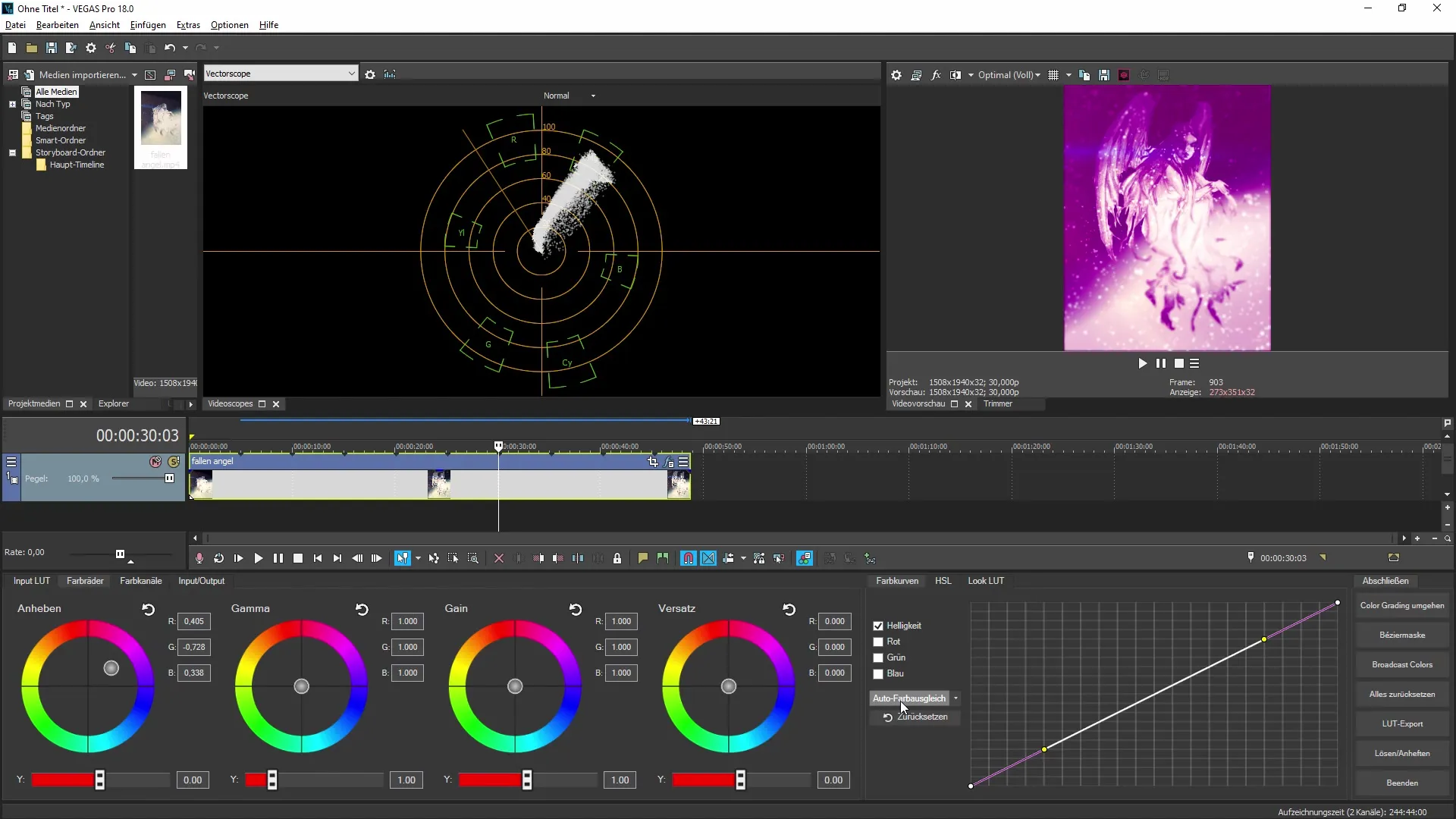 Nuevo panel de gradación de color en VEGAS Pro 19 - Visión general exhaustiva
