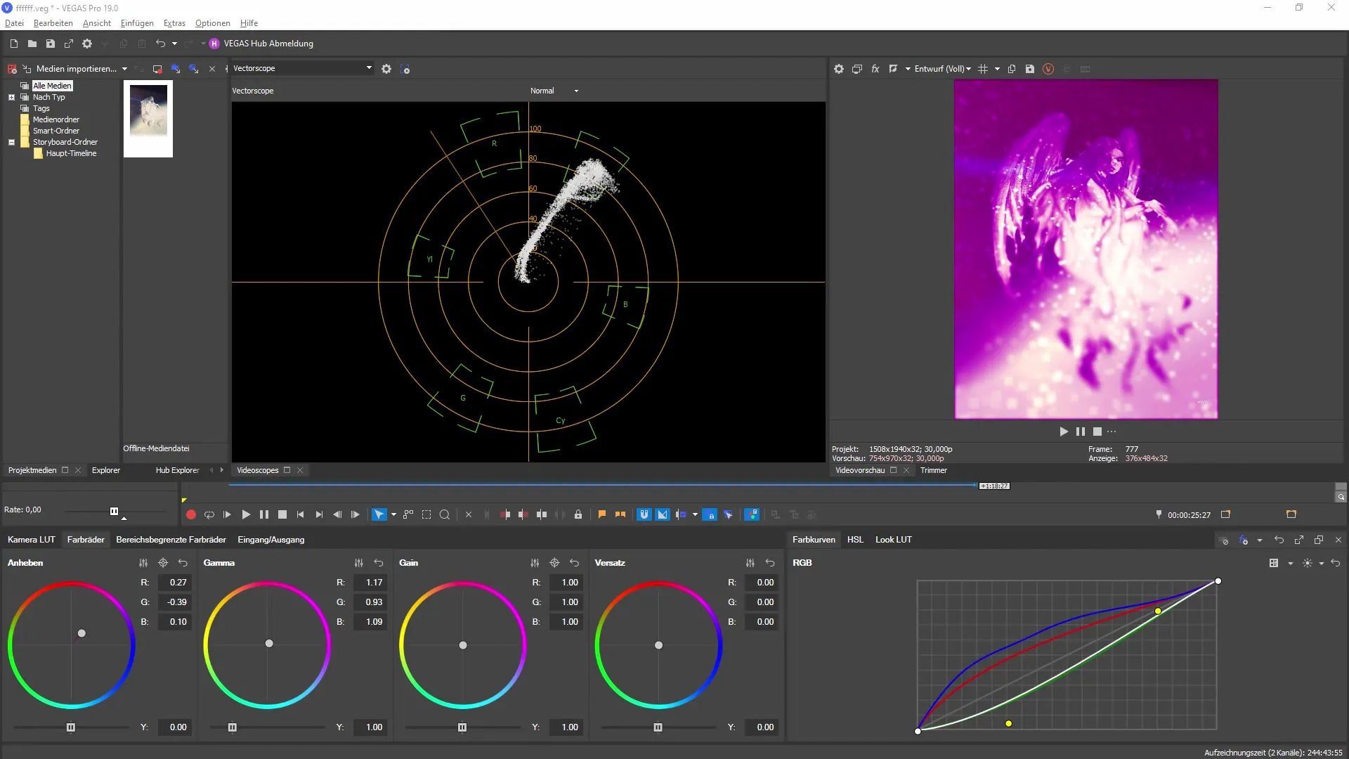 Nuevo panel de color grading en VEGAS Pro 19 - Visión general completa