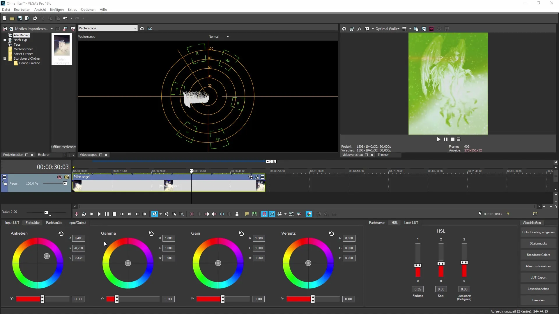 Nuevo panel de gradación de color en VEGAS Pro 19 - Visión general completa