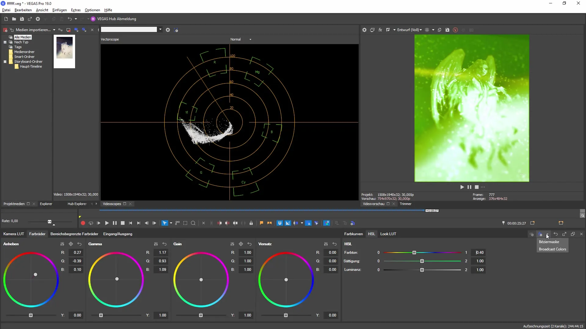 Nuevo panel de corrección de color en VEGAS Pro 19 - Visión general exhaustiva