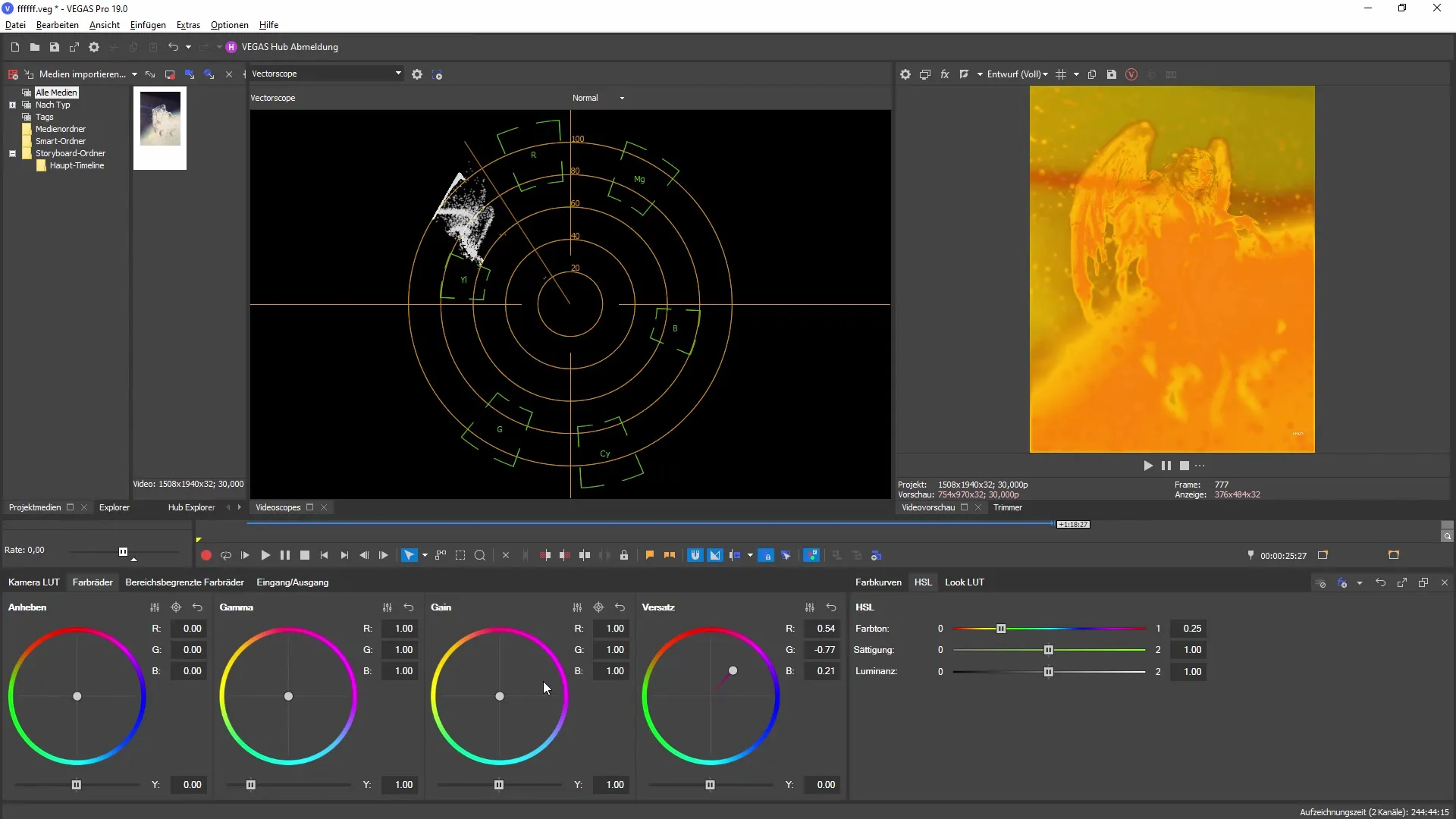 Nuevo panel de color grading en VEGAS Pro 19 - Visión general completa