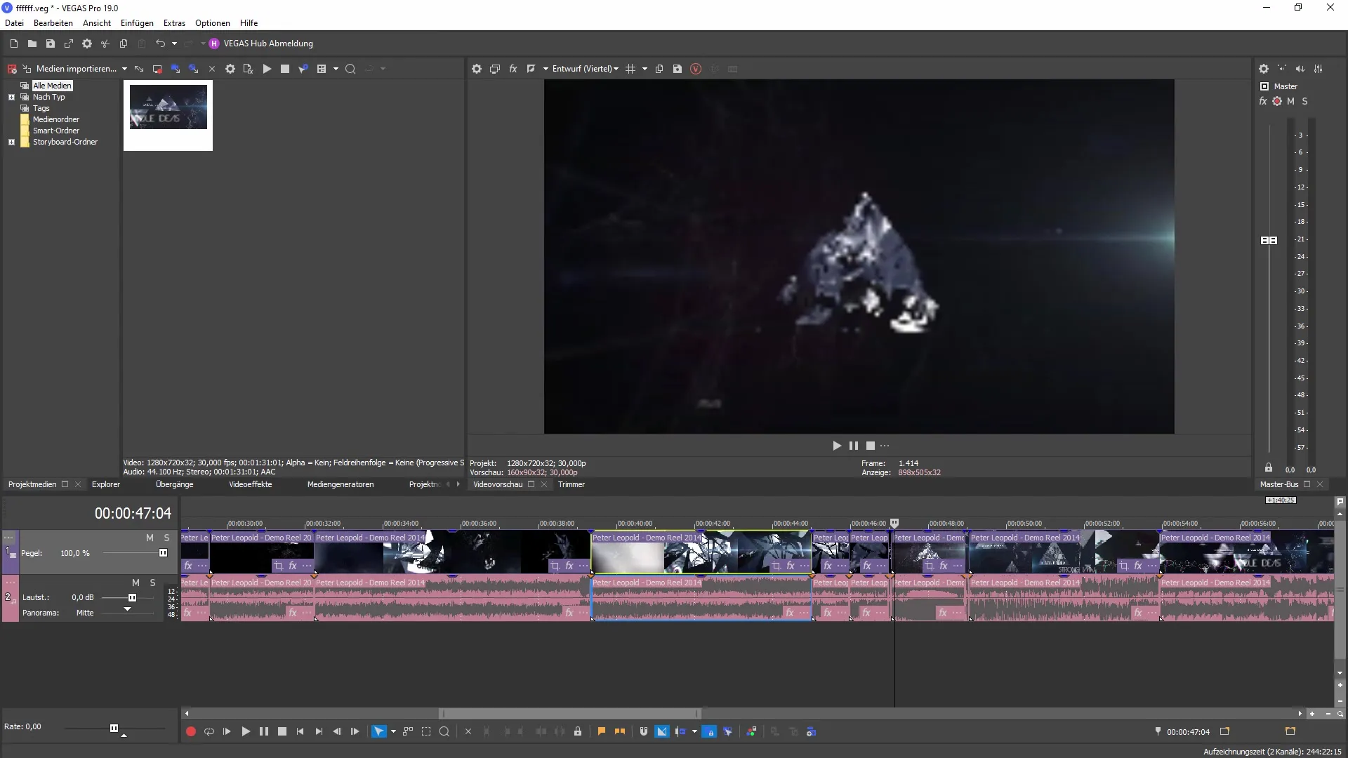 Gebruik geautomatiseerde scèneherkenning in VEGAS Pro 19