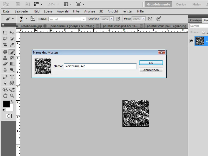Pointillisme - digitale maleeffekter i prikkstil