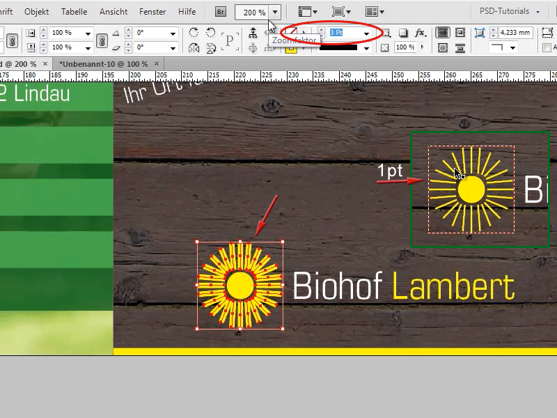 Tipps &amp; Tricks zu Adobe InDesign: Sonnenstrahleffekt/Sunbeams durch cleveres Kopieren erstellen