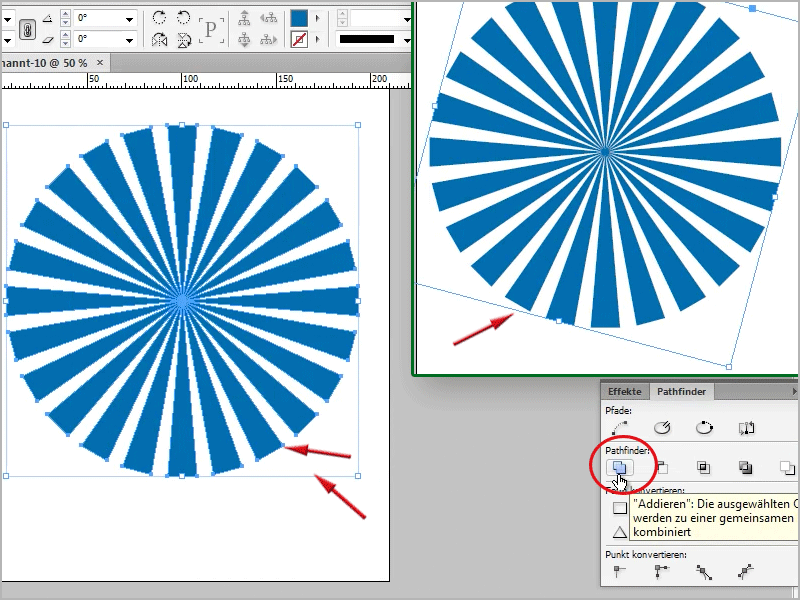 Trucos y consejos de Adobe InDesign: Cree un efecto de rayo de sol mediante una copia inteligente