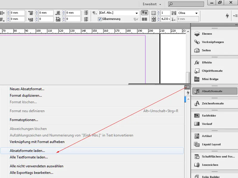 Εργασία με στυλ παραγράφων στο InDesign