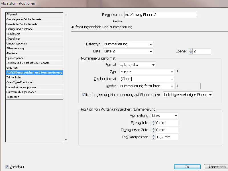 Εργασία με στυλ παραγράφων στο InDesign