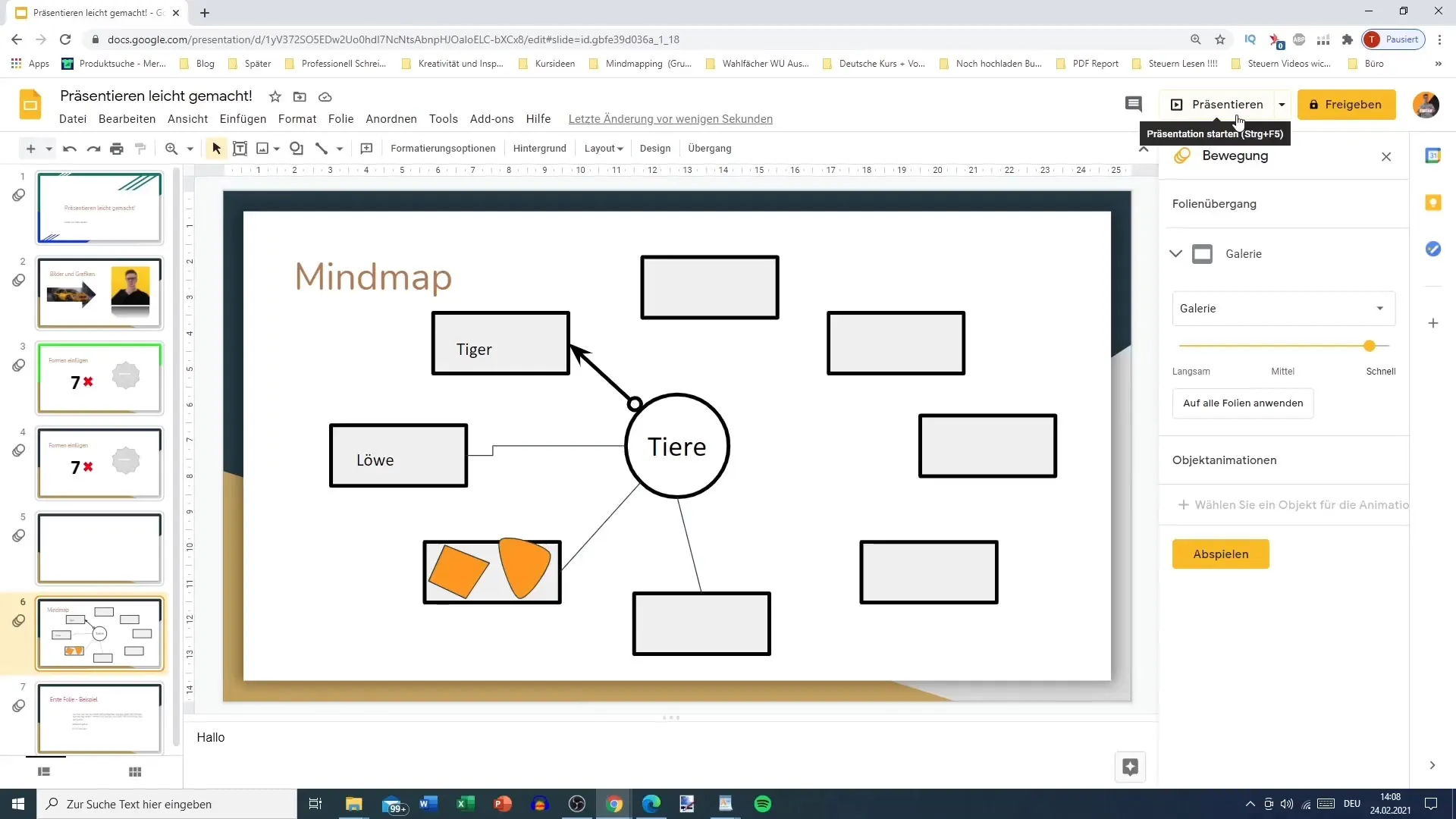 Folienübergänge kreativ gestalten in Google Slides