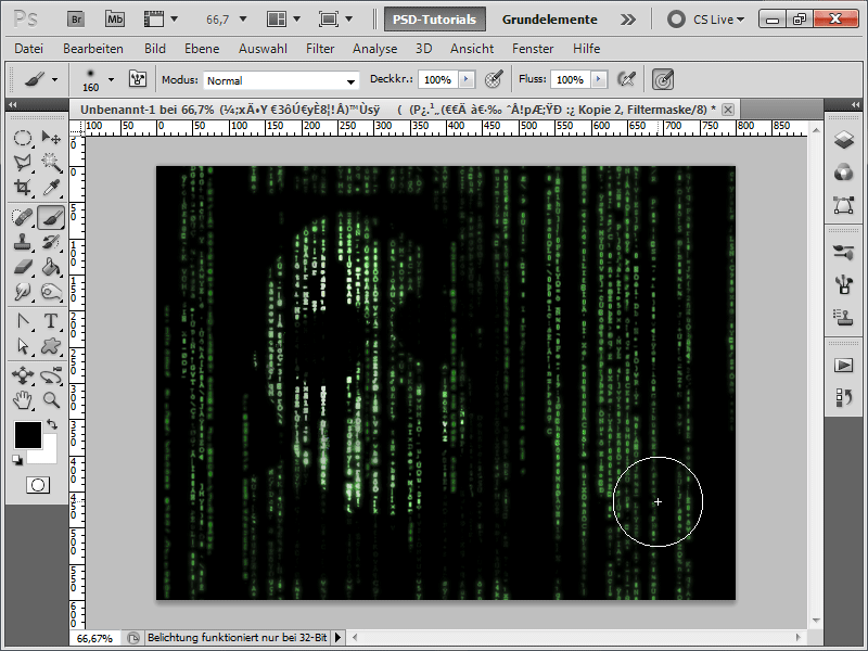 Matrix-effekt med animasjon