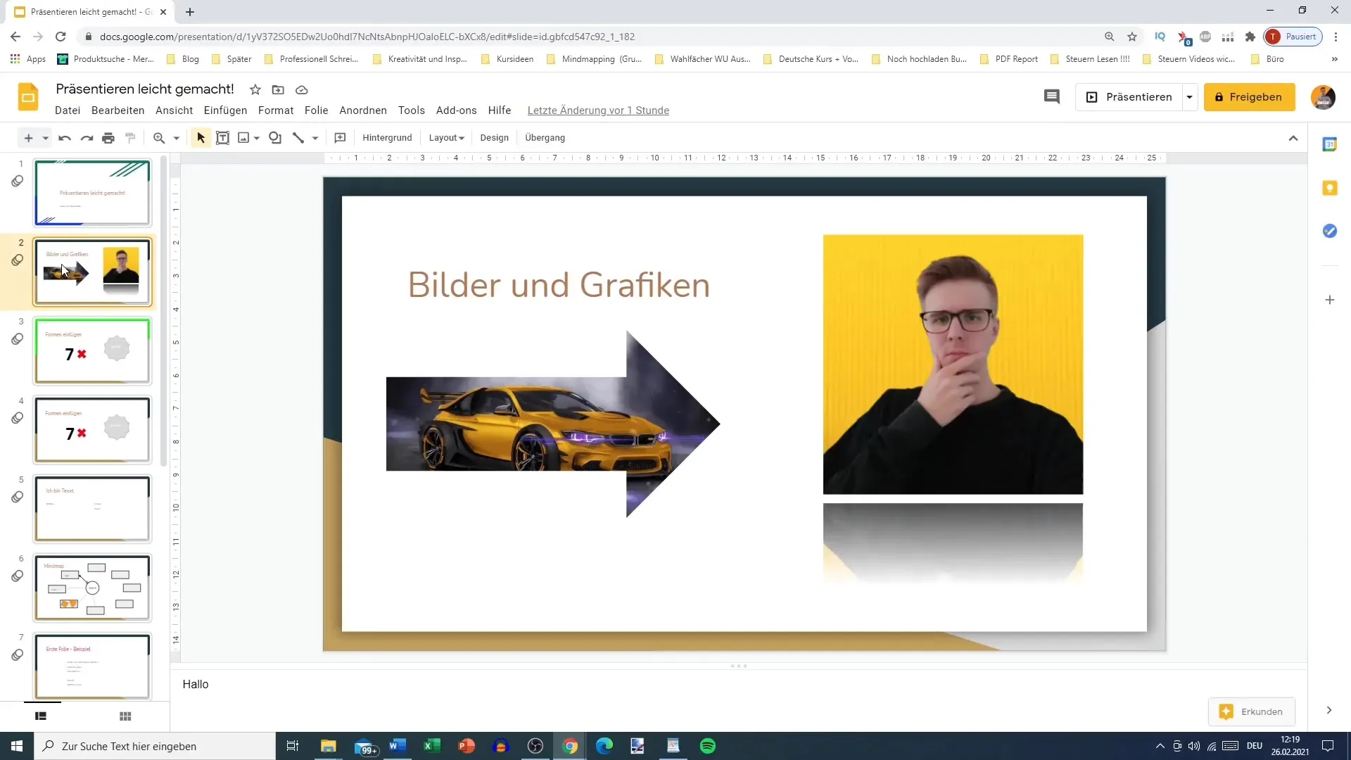 Optimale Vorbereitung für Google Slides-Bildschirmpräsentationen