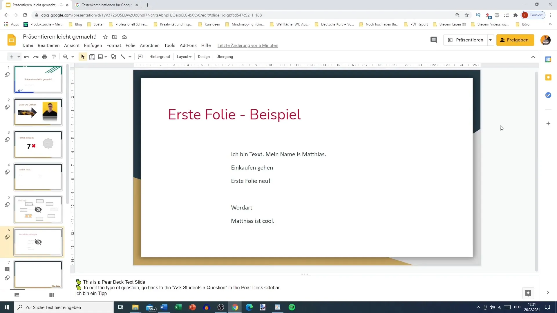 Die besten Tastaturbefehle für Google Slides
