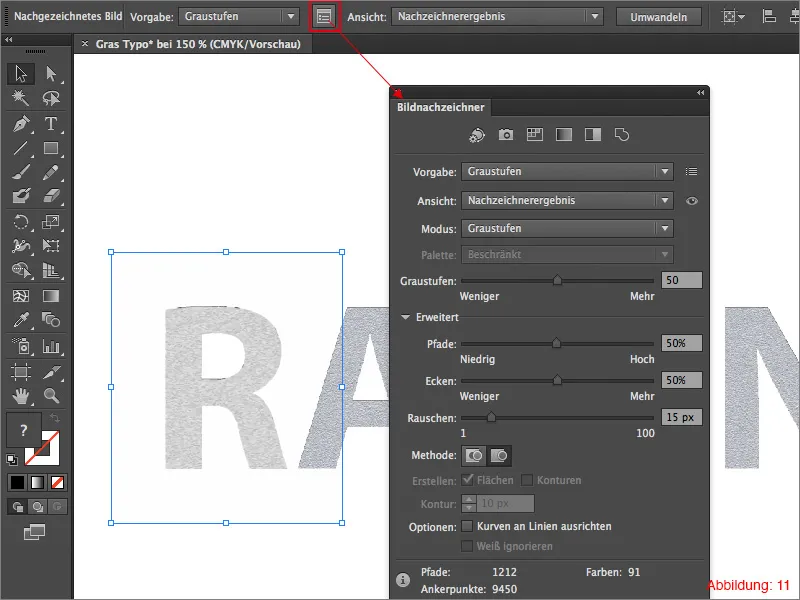 Kurti žolės tipografiją - „Adobe Illustrator“.
