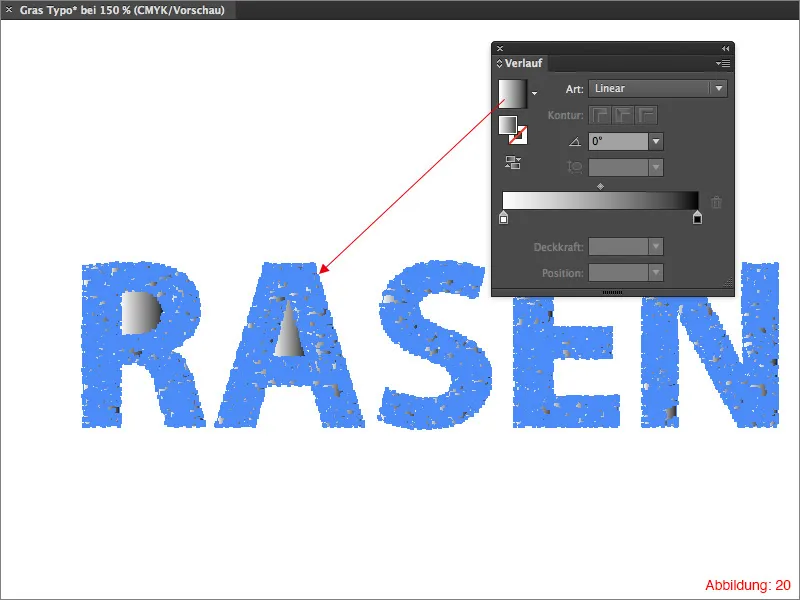 Kurti žolės tipografiją - „Adobe Illustrator“.