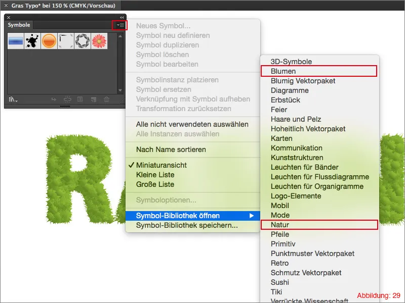 Kurti žolės tipografiją - „Adobe Illustrator“.