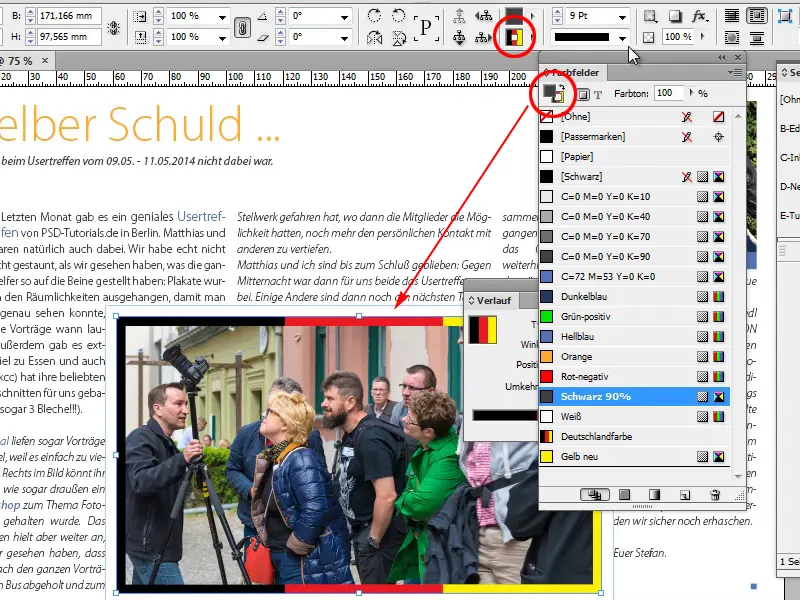 Tipps &amp; Tricks zu Adobe InDesign: Viel Arbeit sparen mithilfe von Verläufen (Beispiel Deutschlandflagge)