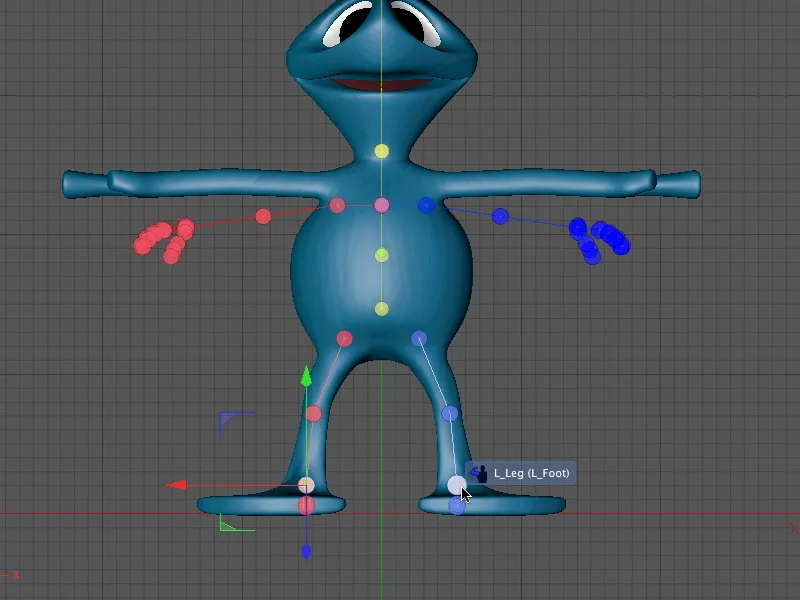 C4D Release 13 - Rigging de un alien con plantilla de personaje