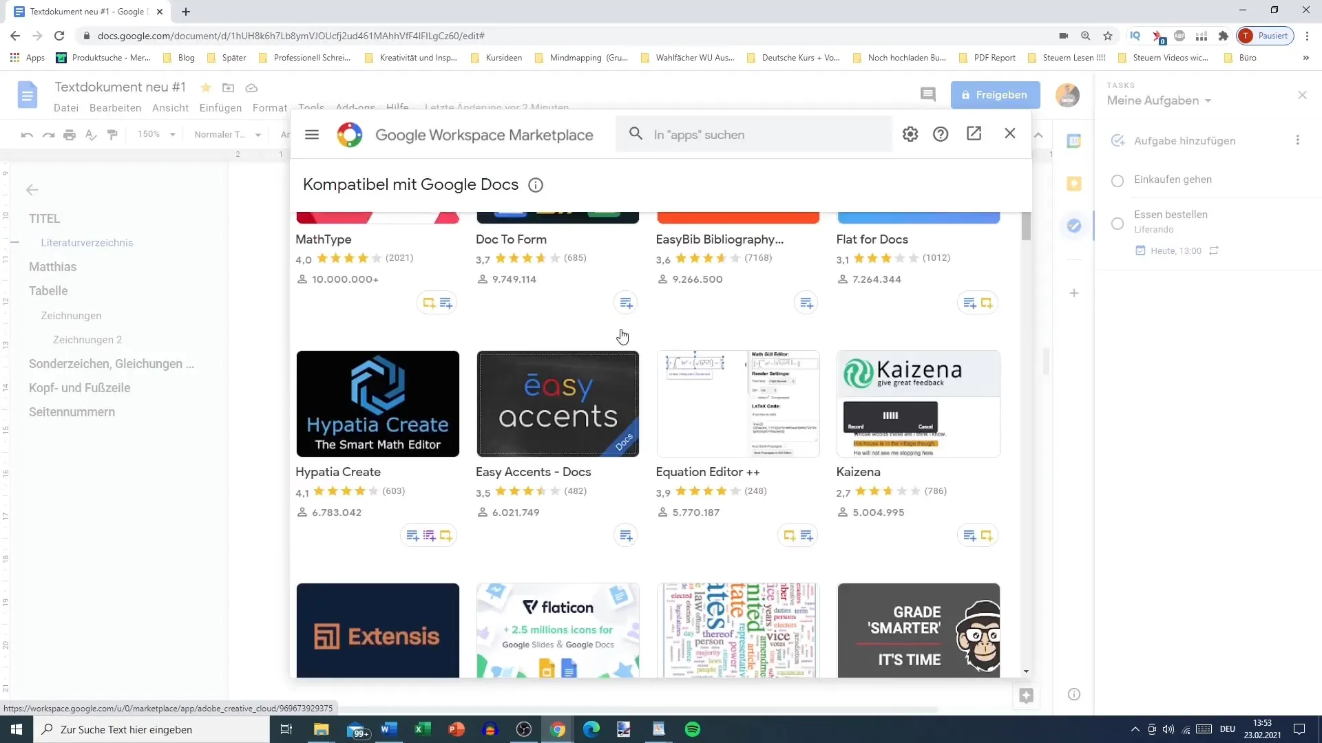 Google Docs add-ons for productive work