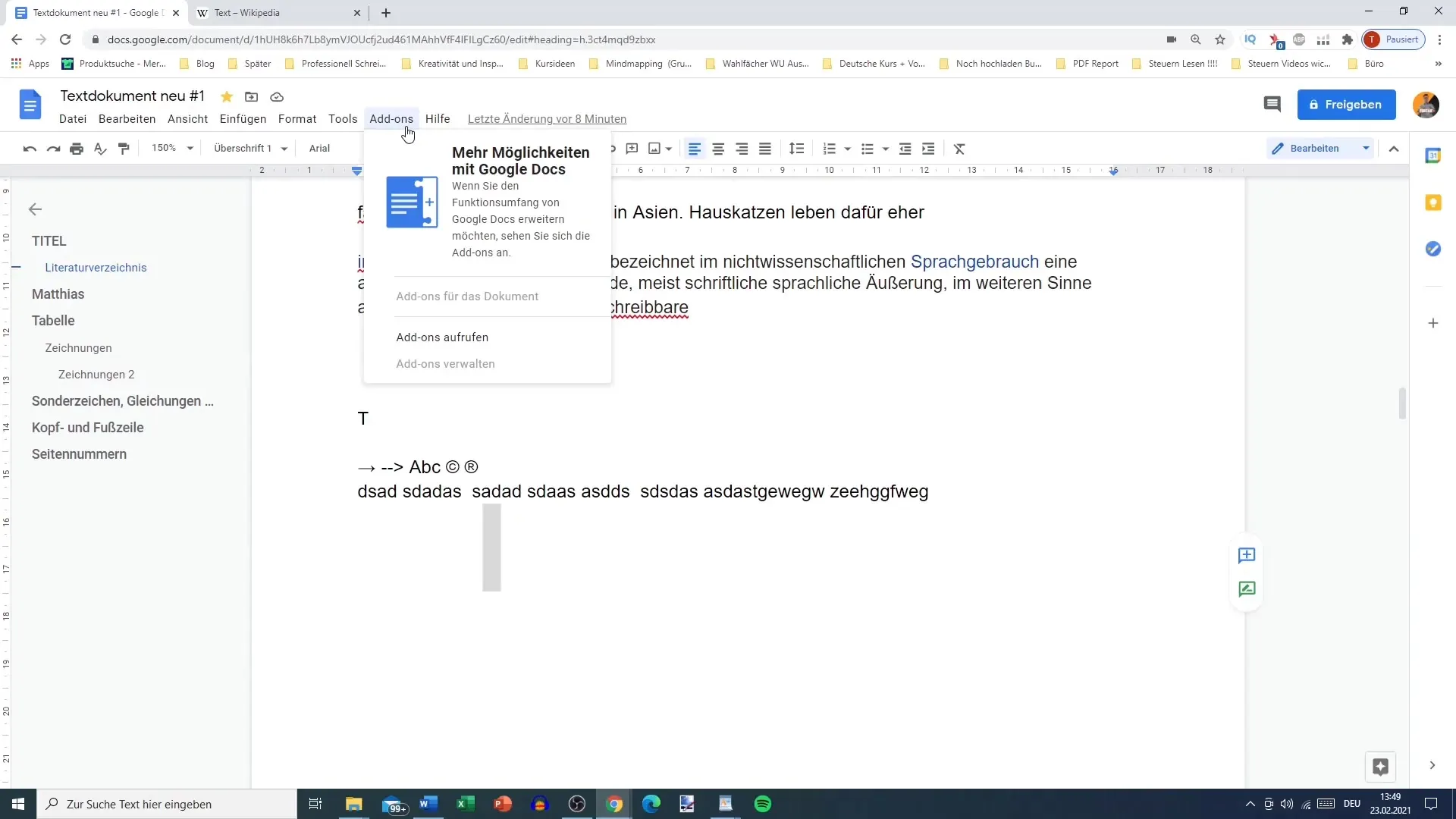 Google Docs add-ons for productive work