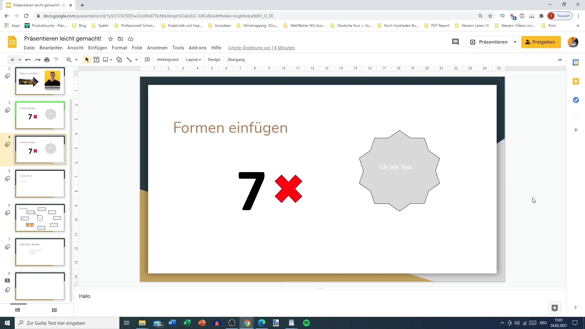Google Slides Präsentation effektiv drucken und freigeben