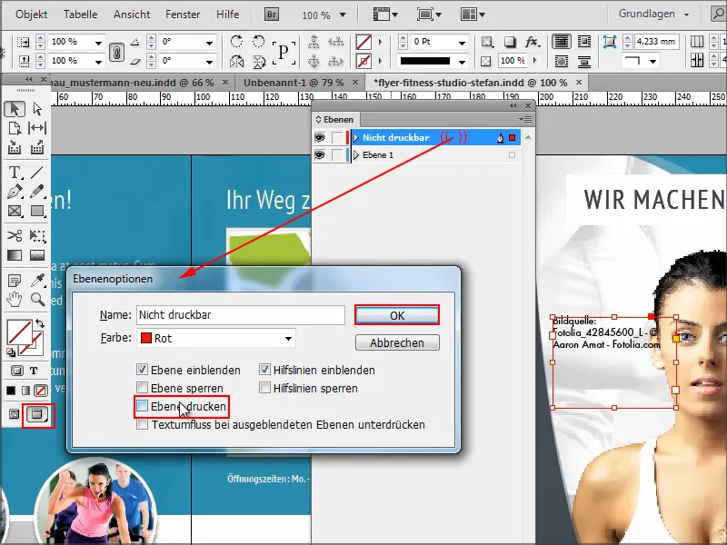 Suggerimenti e trucchi su Adobe InDesign - non stampare informazioni importanti.