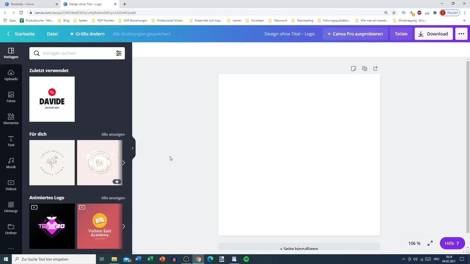 Canva ile TikTok profil resmi oluşturun