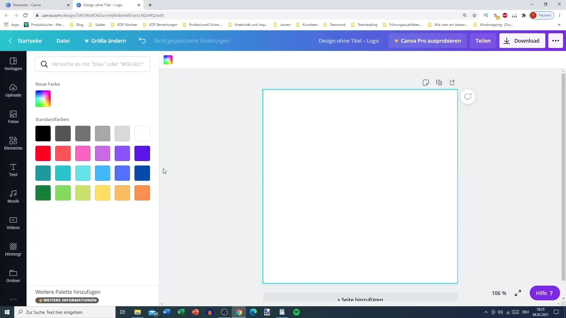 TikTok profil resmi Canva ile oluşturun