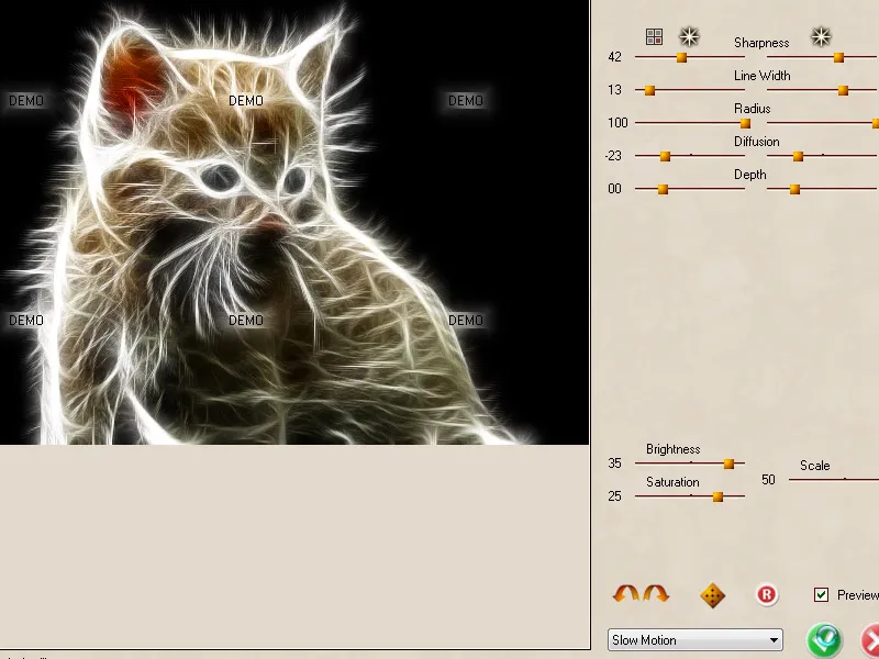 Fractal sphere effect with the help of plug-ins