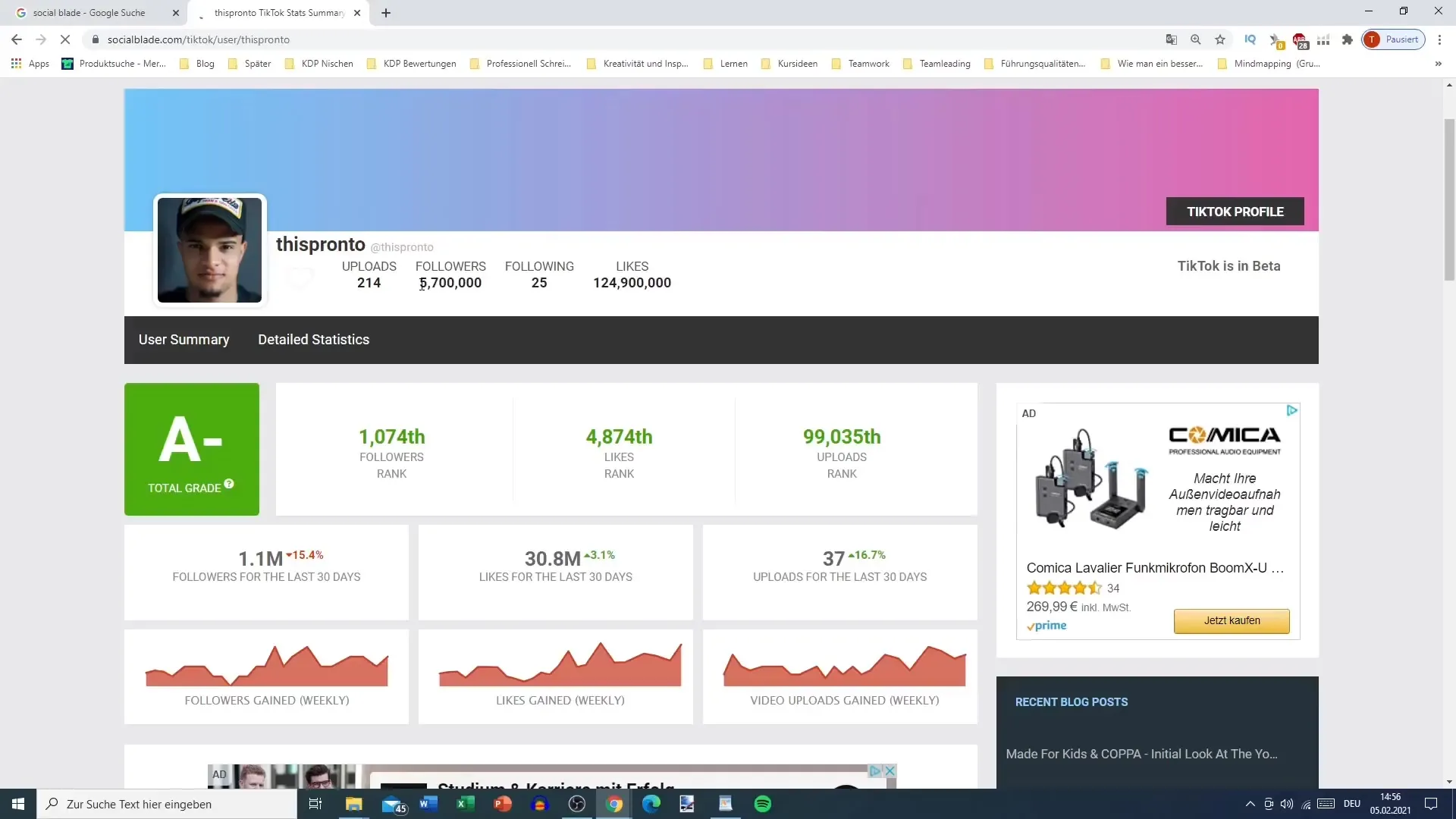 Social Blade ile büyümeyi analiz etmek