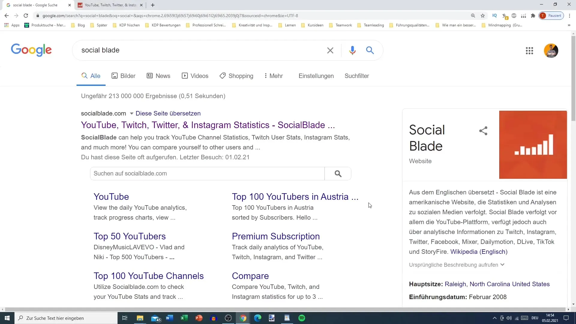 Büyümeyi Social Blade ile analiz etmek