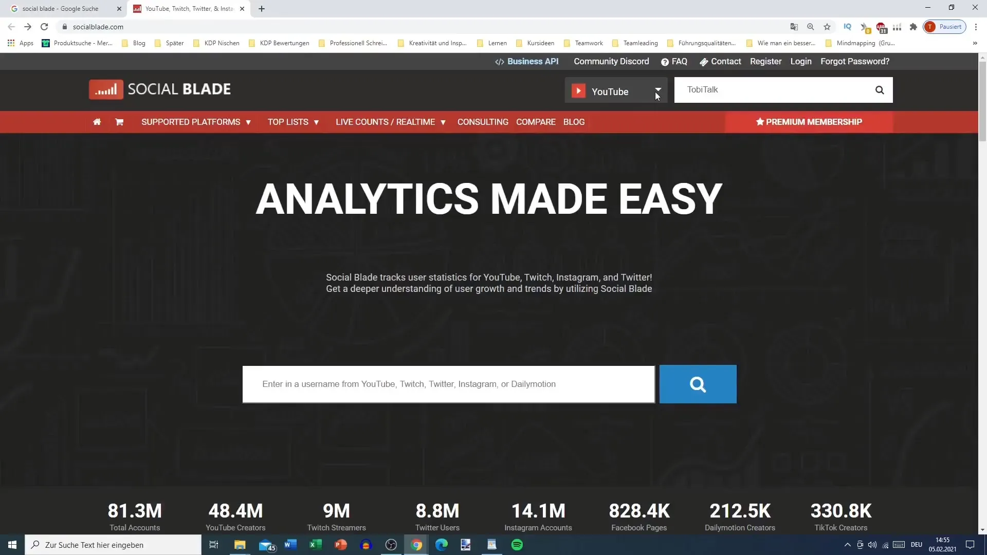 Social Blade ile büyümeyi analiz etmek
