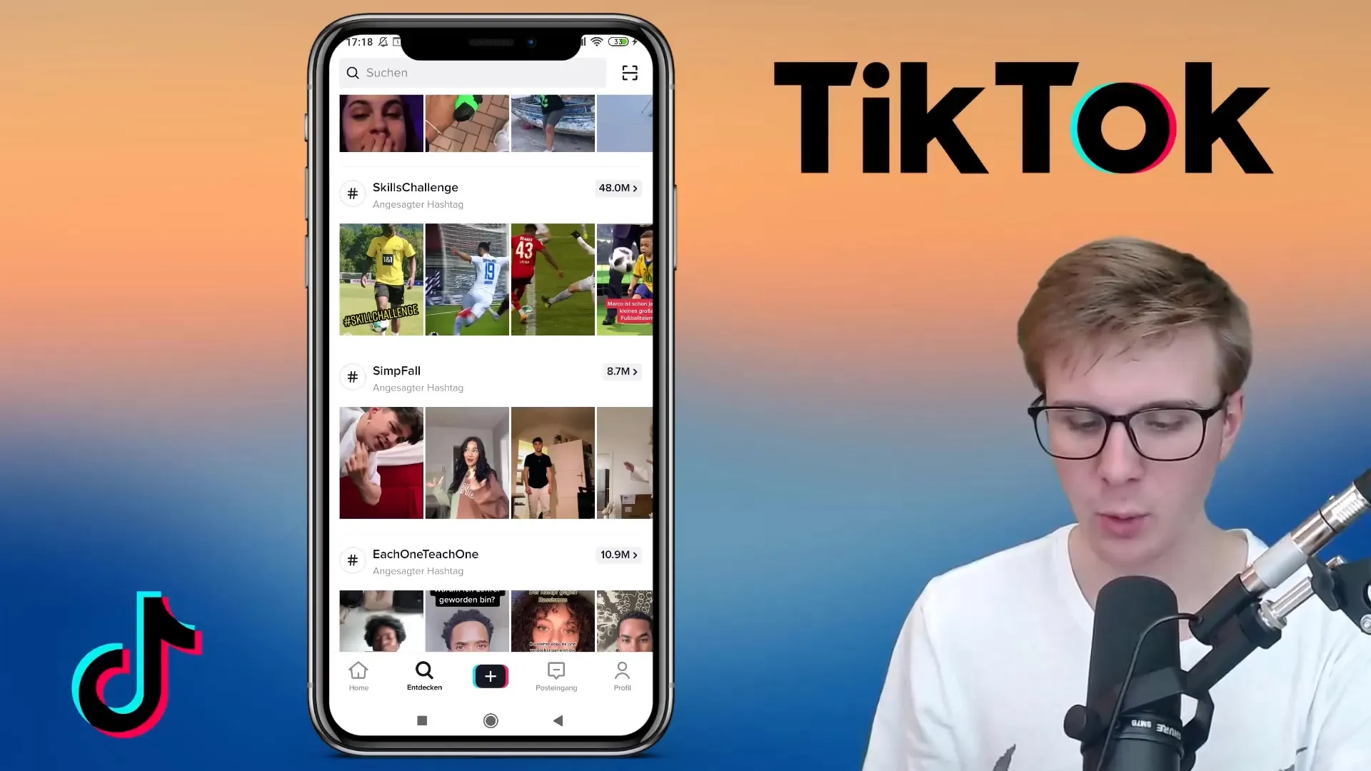 Trend-hashtagek a nagyobb elérés érdekében a TikTokon