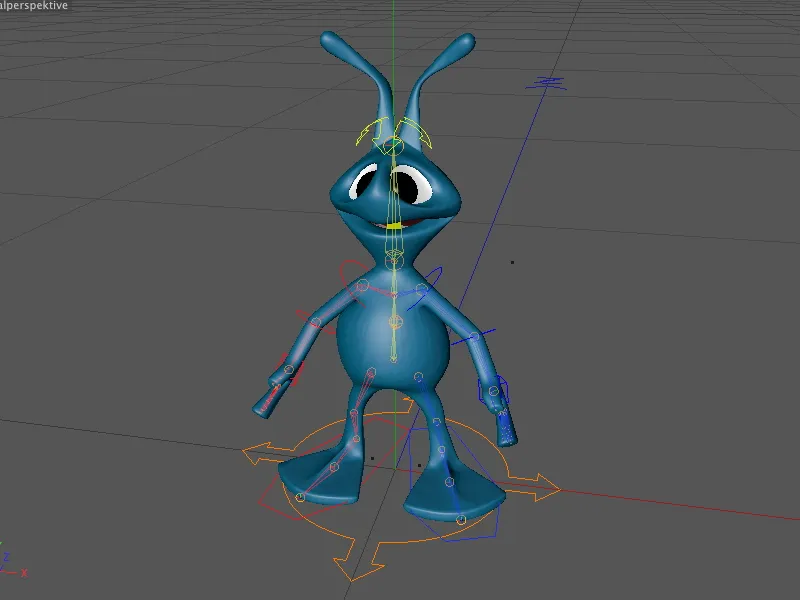 Neu in Release 13 - Animation eines Aliens mit dem CMotion-Walkcycle