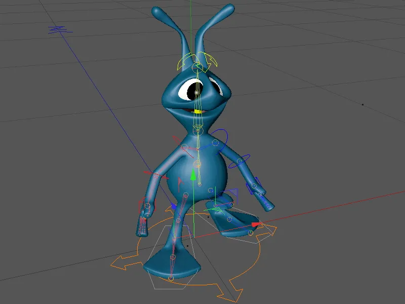 Neu in Release 13 - Animation eines Aliens mit dem CMotion-Walkcycle