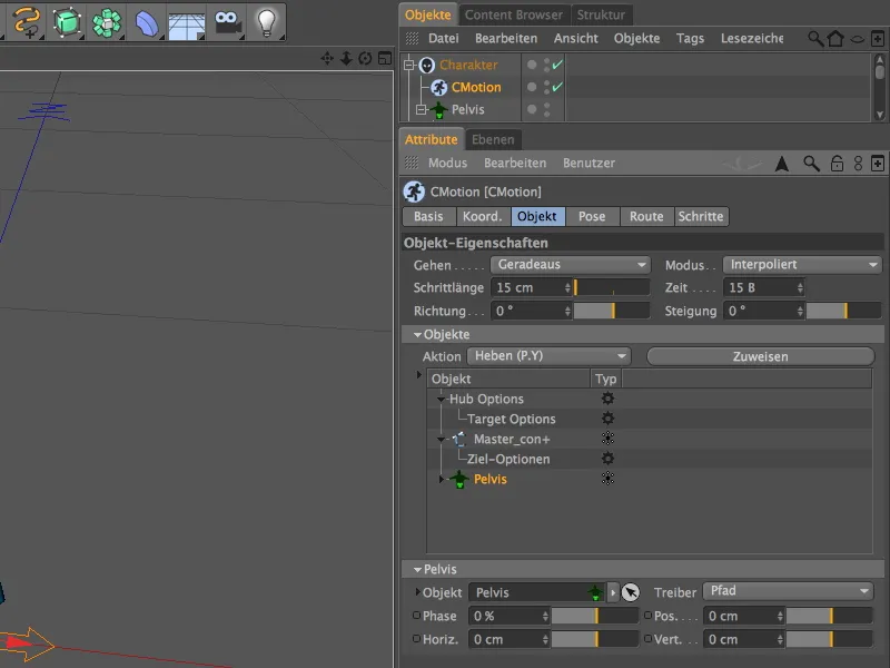 Neu in Release 13 - Animation eines Aliens mit dem CMotion-Walkcycle