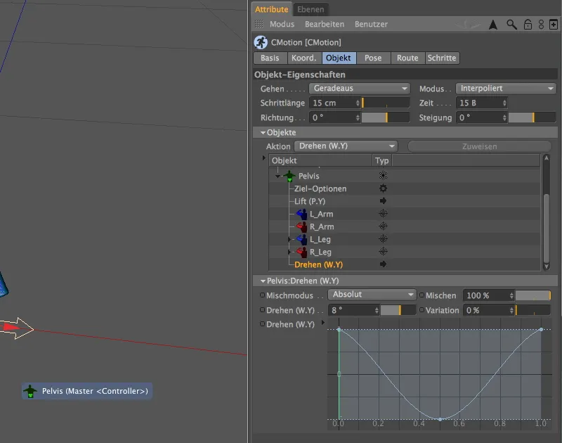 Neu in Release 13 - Animation eines Aliens mit dem CMotion-Walkcycle