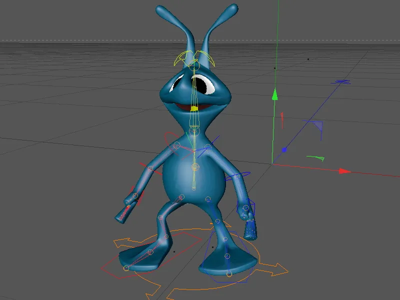 Neu in Release 13 - Animation eines Aliens mit dem CMotion-Walkcycle