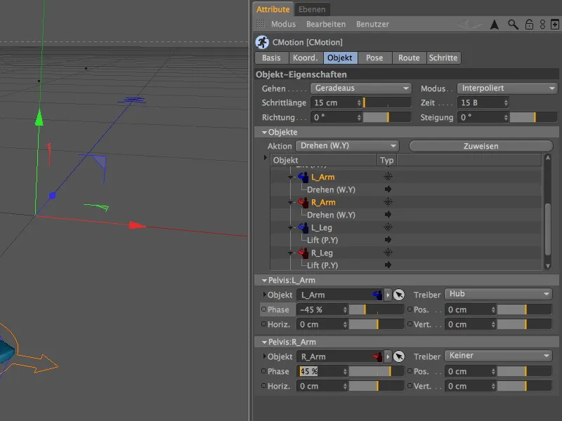 Neu in Release 13 - Animation eines Aliens mit dem CMotion-Walkcycle