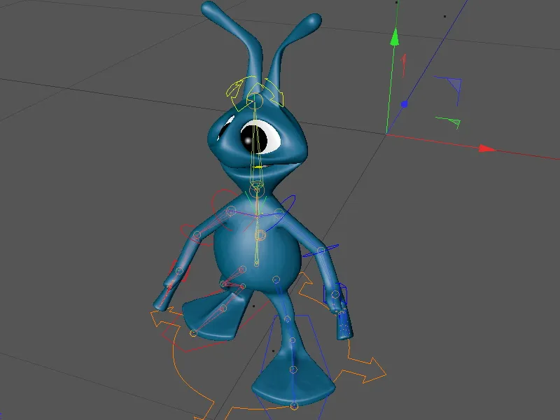 Neu in Release 13 - Animation eines Aliens mit dem CMotion-Walkcycle